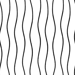 Wavy vertical lines seamless pattern. Movement illusion. Wave movement vector illustration background for interior, fashion, textile, surface, web, home decor and graphic design.