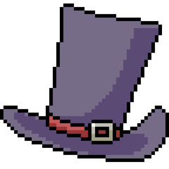 Fototapeta premium vector pixel art fashion hat