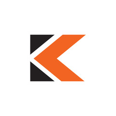 K letter logo design vector template