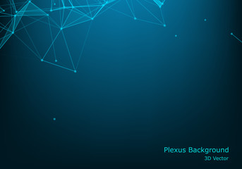 Abstract digital background. Big data visualization. Network connection structure. Science background.