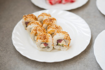 sushi rolls