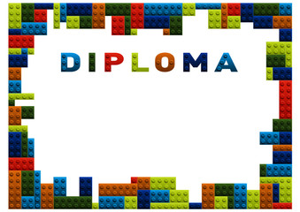 Connects blocks frame for diploma