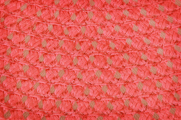 Red straw, weave texture background
