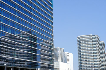 Fototapeta na wymiar skyscrapers in Yokohama