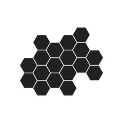 honeycombs vector icon 10 eps