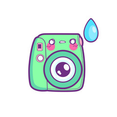 cute camera sticker emoticon