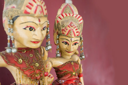 Wayang golek, trsditional Indonesian puppets