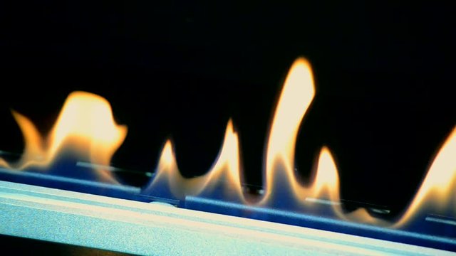 Modern bio fireplot fireplace on ethanol gas