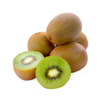 Kiwi fruit isolated on white