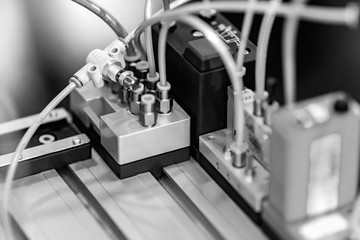 Assembly line of mechanical engineering