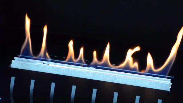 Modern bio fireplot fireplace on ethanol gas