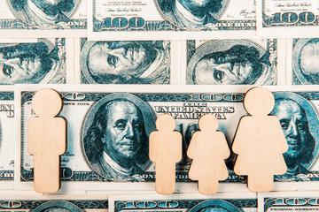 Family Children. Financial problems of family life.