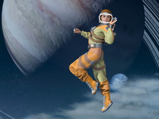 Fototapeta premium 宇宙飛行士