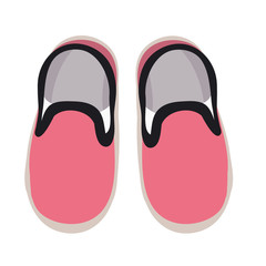 top view, baby shoes