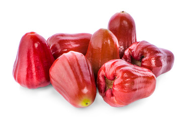 Rose apples isolated on white background