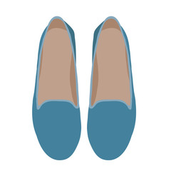 vector, isolated, summer shoes top view, woman
