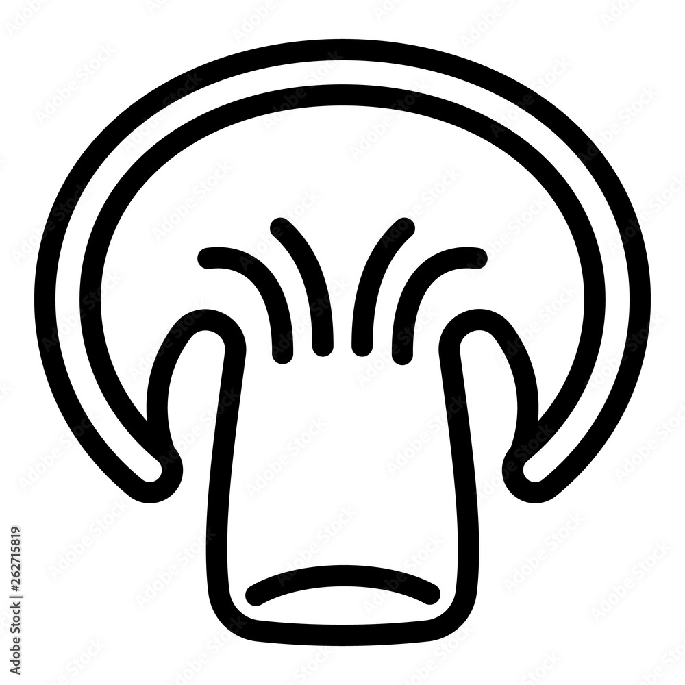 Poster champignon in section icon. outline champignon in section vector icon for web design isolated on whi