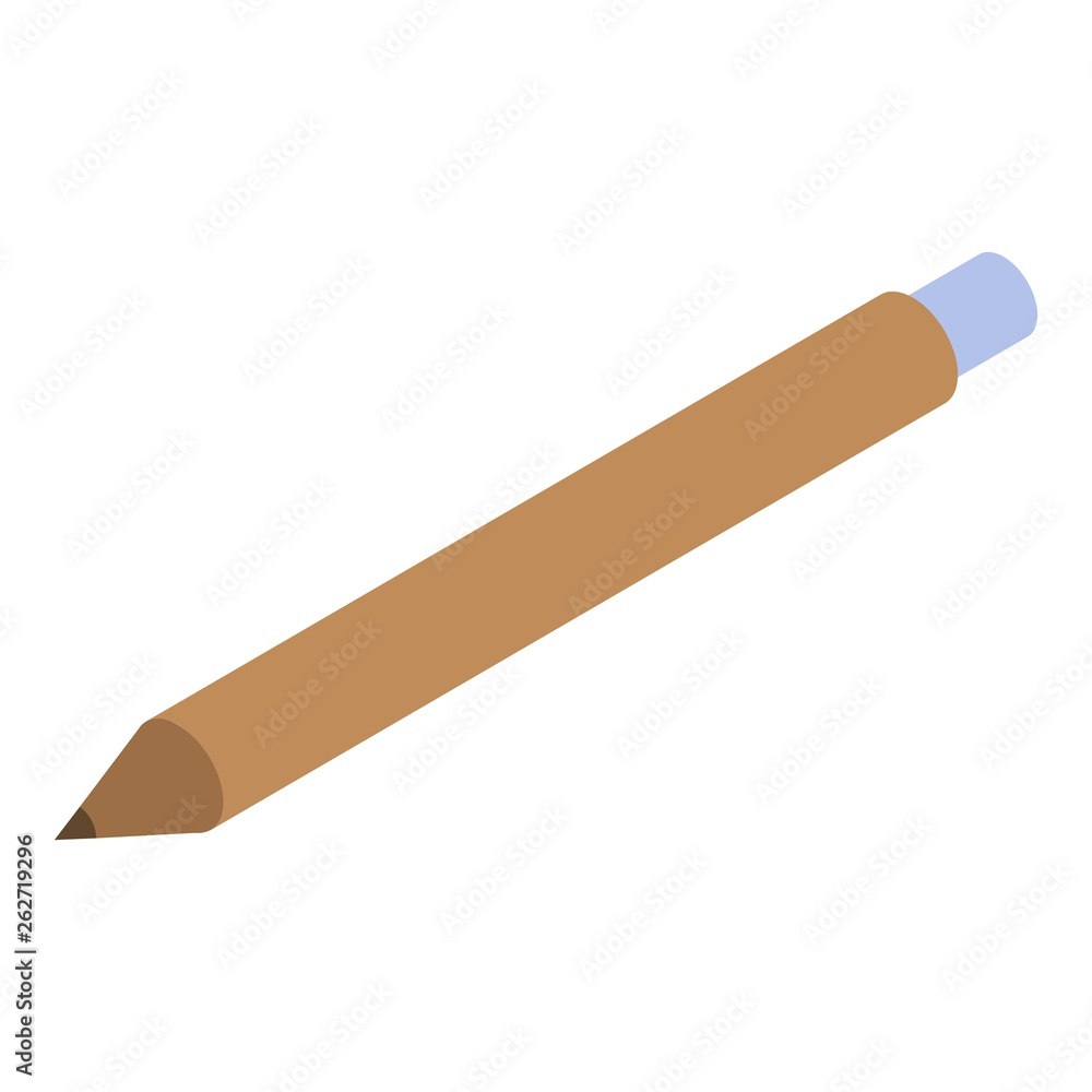 Aufkleber architect pencil icon. isometric of architect pencil vector icon for web design isolated on white ba