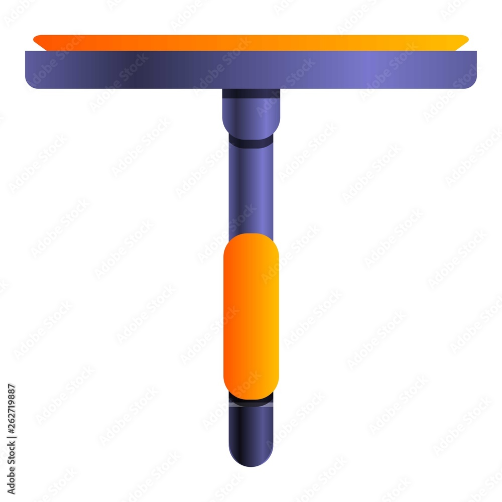Poster cleaning window tool icon. cartoon of cleaning window tool vector icon for web design isolated on wh