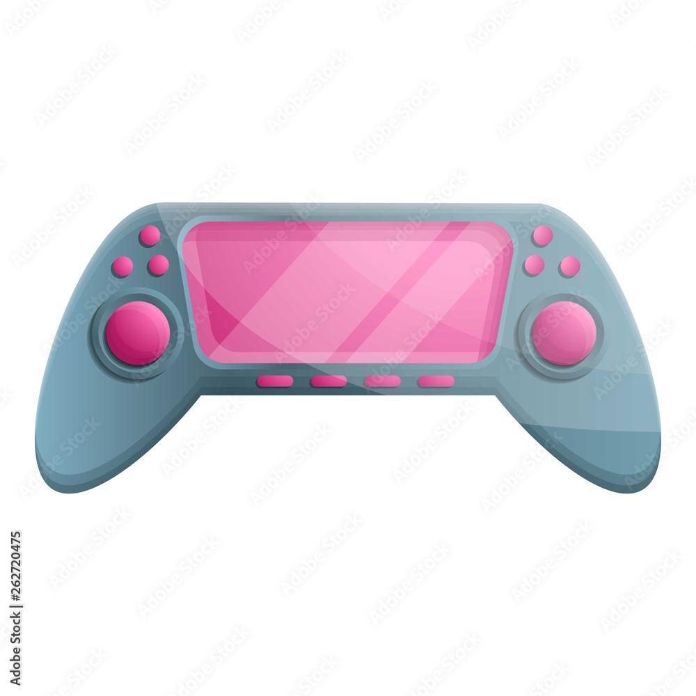 Poster modern game console icon. cartoon of modern game console vector icon for web design isolated on whit