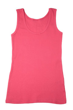 Woman's Pink Sleeveless Sports Shirt