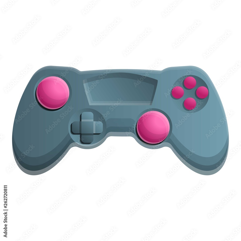 Poster digital joystick icon. cartoon of digital joystick vector icon for web design isolated on white back