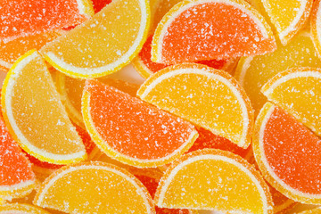 Sweet fruit lemon marmalade background