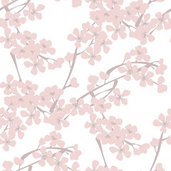 Spring blossom vintage seamless pattern