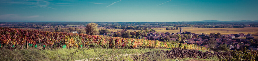 village bourguignon en automne