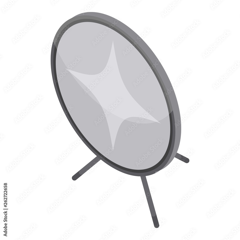 Poster studio light reflector icon. isometric of studio light reflector vector icon for web design isolated
