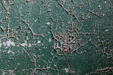 Wand mit alter Farbe die abblättert