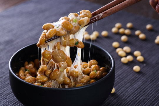 Nattou Fermented Soybeans Stock Photo - Download Image Now - 2015