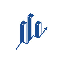 Corporate financial logo. Statistics icon. Investment Advisor sign