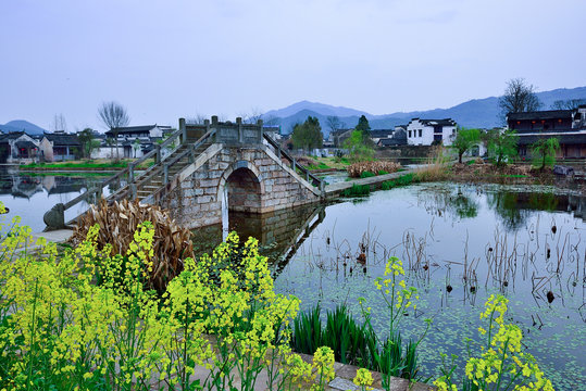 Tranquil village in Anhui,China