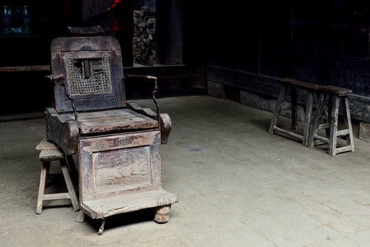 Old chair in the room