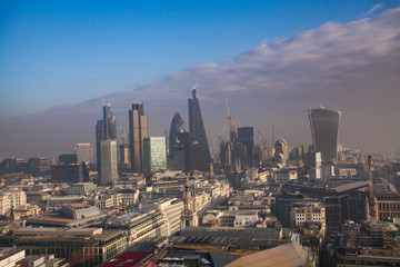 Naklejka na ściany i meble Rooftop view of London