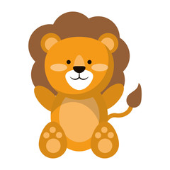 Obraz na płótnie Canvas Lion cute animal