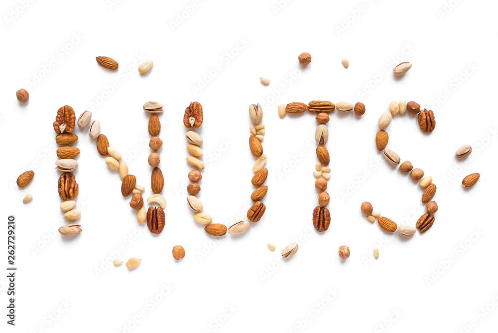 Poster Nuts Spelling The Word Nuts