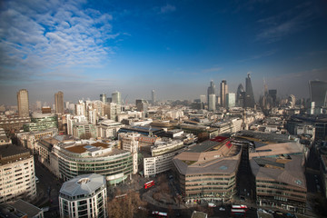 Rooftop view of London