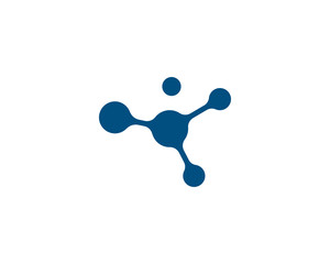 molecule logo vector icon illustration