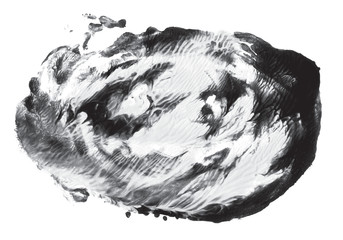 Abstract vector background for design use. Grey color acrylic mark. Brush stroke textures. Freehand drawing. Vector illustration. 