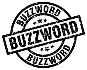 buzzword round grunge black stamp