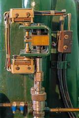 Details eines Turbinenregler in einem alten Kraftwerk