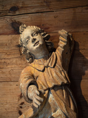 Historic Wooden Religious Statue 