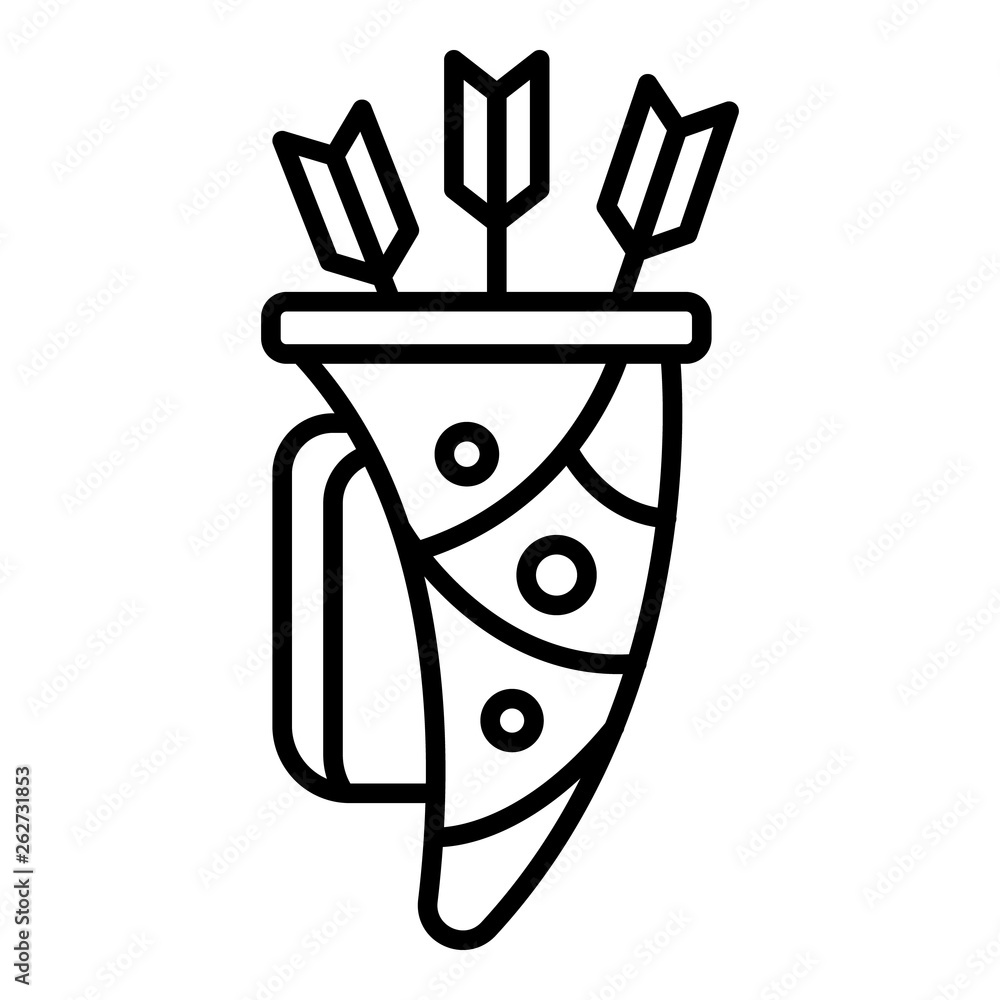 Poster arrow basket icon. outline arrow basket vector icon for web design isolated on white background