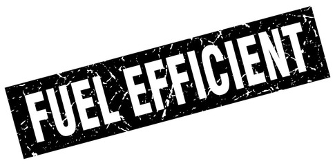 square grunge black fuel efficient stamp