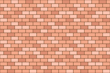 Brick wall seamless background. Vector illustration.