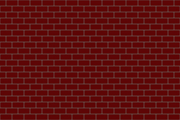 Fototapeta na wymiar Red brown brickwork. Seamless background. Vector illustration.