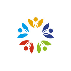 Community and adoption care logo design