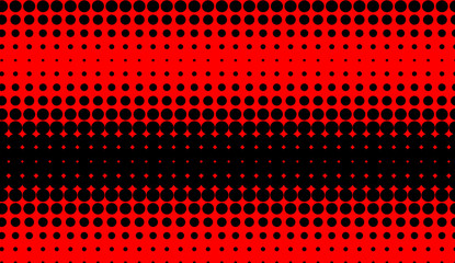 Abstract duotone background . Hypnosis red halftone psychedelic art . Design pattern.